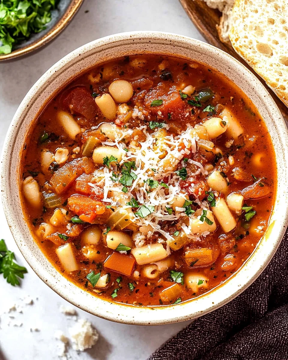 Italian Pasta Fagioli Soup Italian
