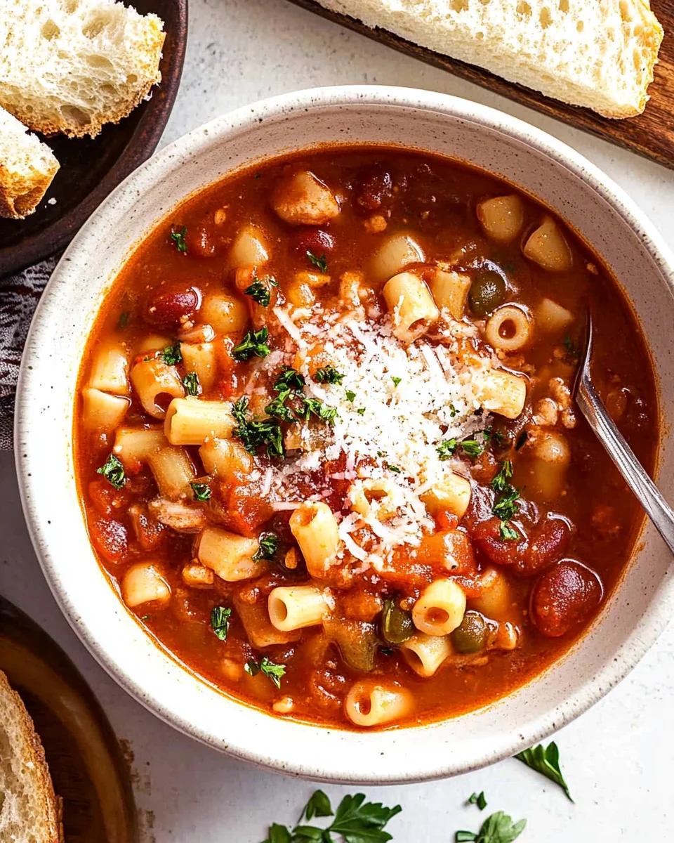 Italian Pasta Fagioli Soup Italian