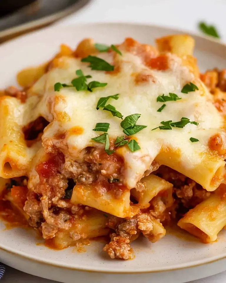 Italian Sausage Baked Ziti