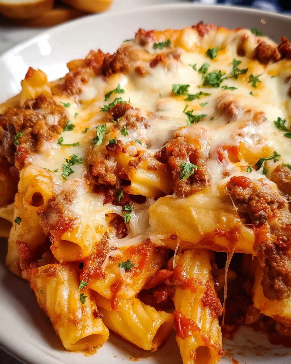 Italian Sausage Baked Ziti Italian