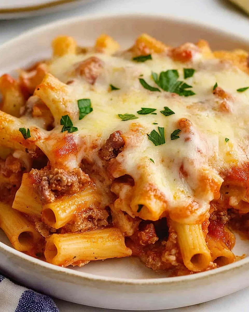 Italian Sausage Baked Ziti Italian