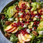 Juicy Christmas Salad with Honey Mustard Dressing