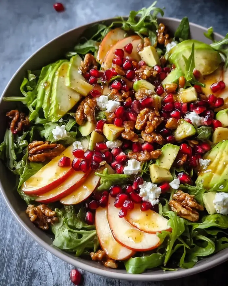 Juicy Christmas Salad with Honey Mustard Dressing