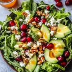 Juicy Christmas Salad with Honey Mustard Dressing