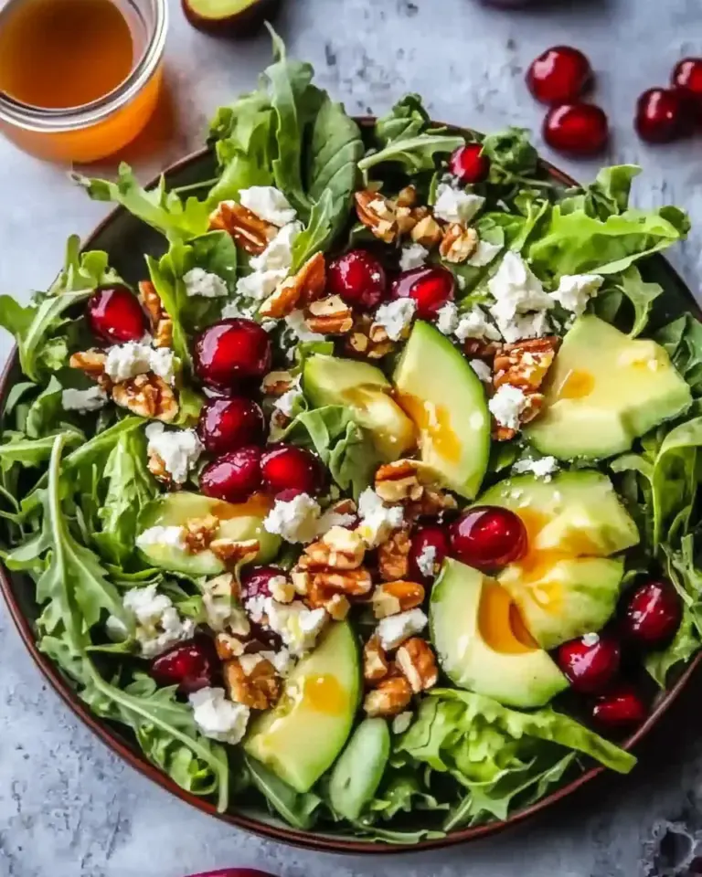 Juicy Christmas Salad with Honey Mustard Dressing