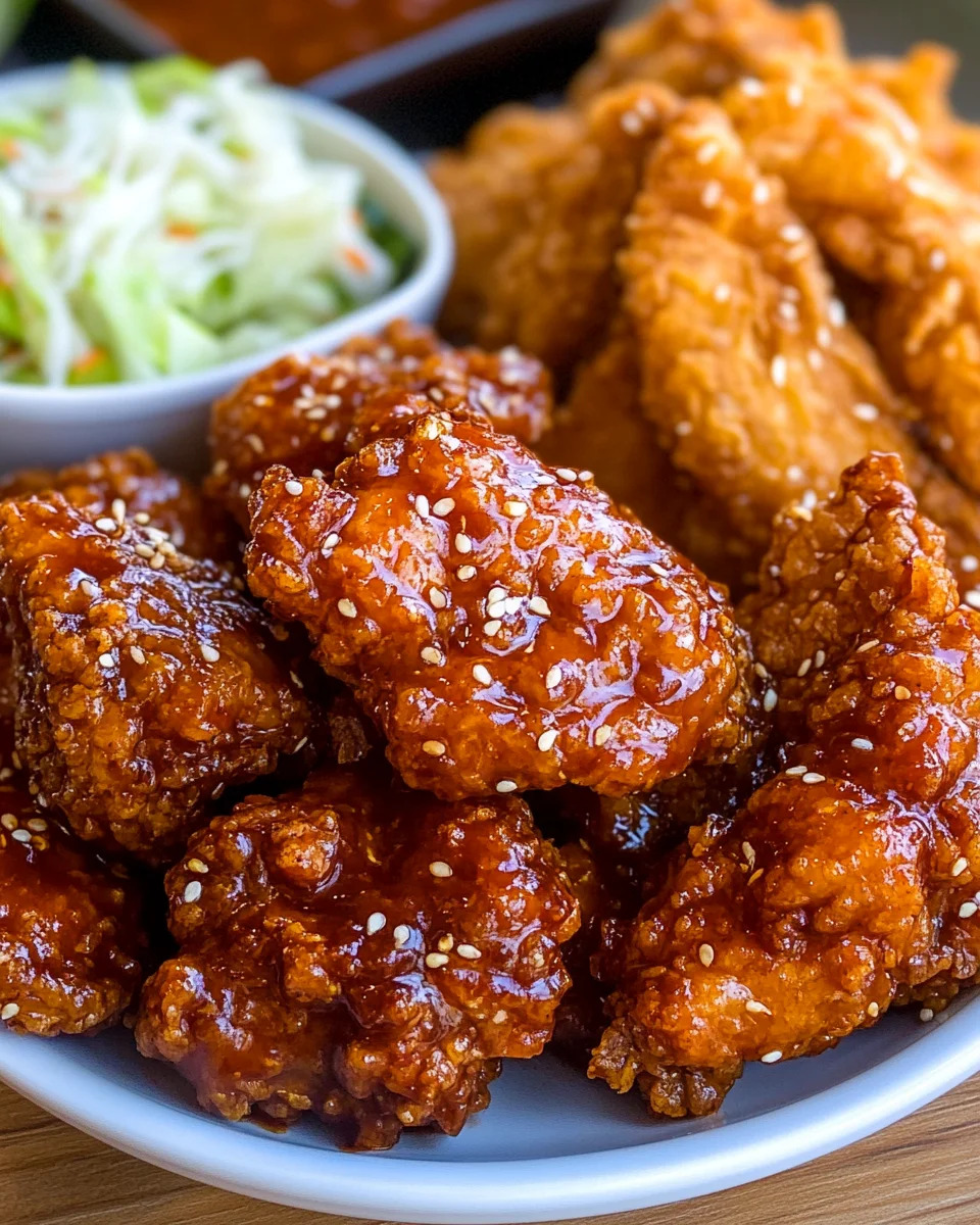 Korean Fried Chicken (Yangnyeom Chicken)