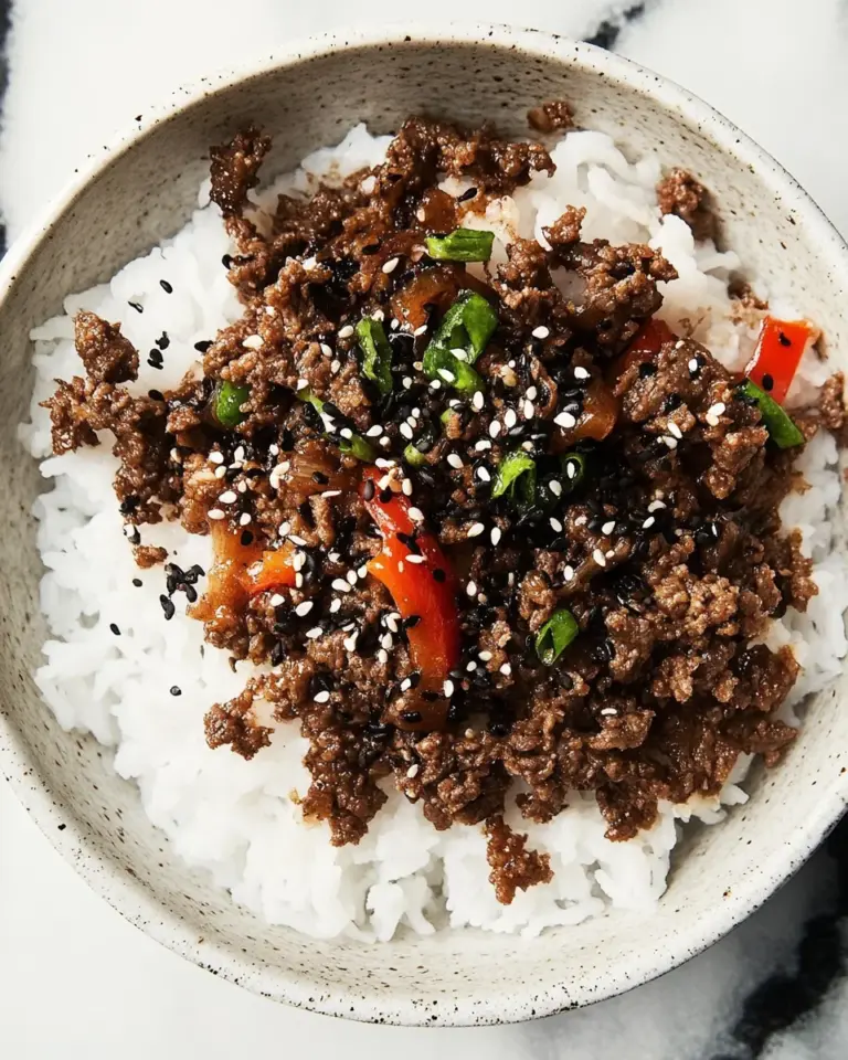 Korean Ground Beef Bowl