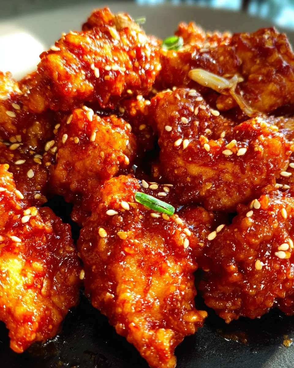 Korean Spicy and Sweet Fried Chicken Korean
