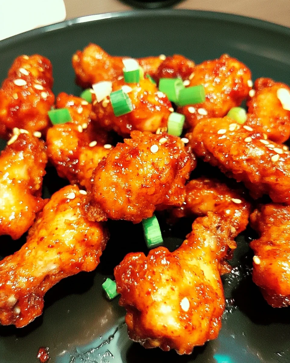 Korean Spicy and Sweet Fried Chicken Korean