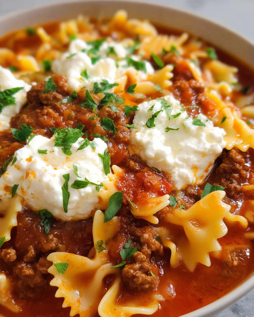 Lasagna Soup