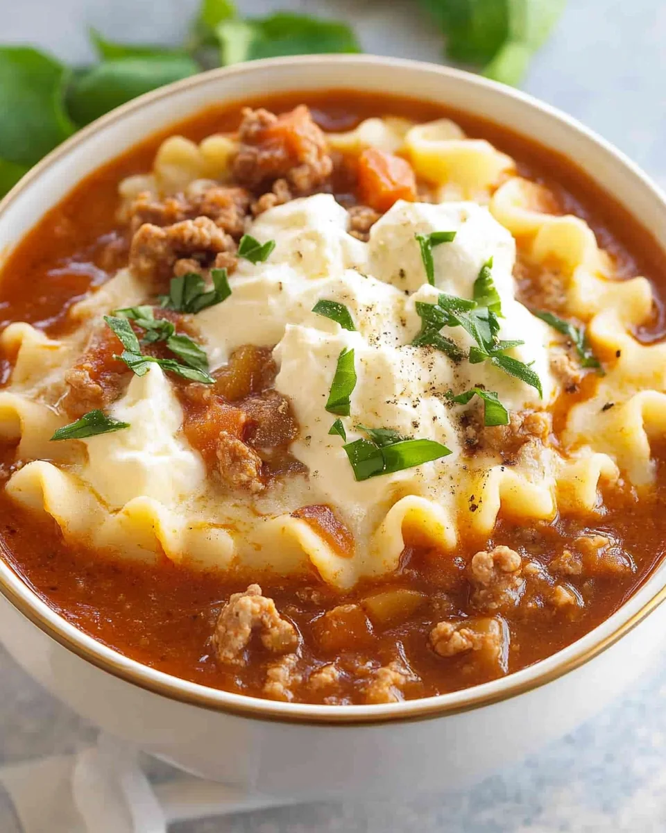 Lasagna Soup Lasagna