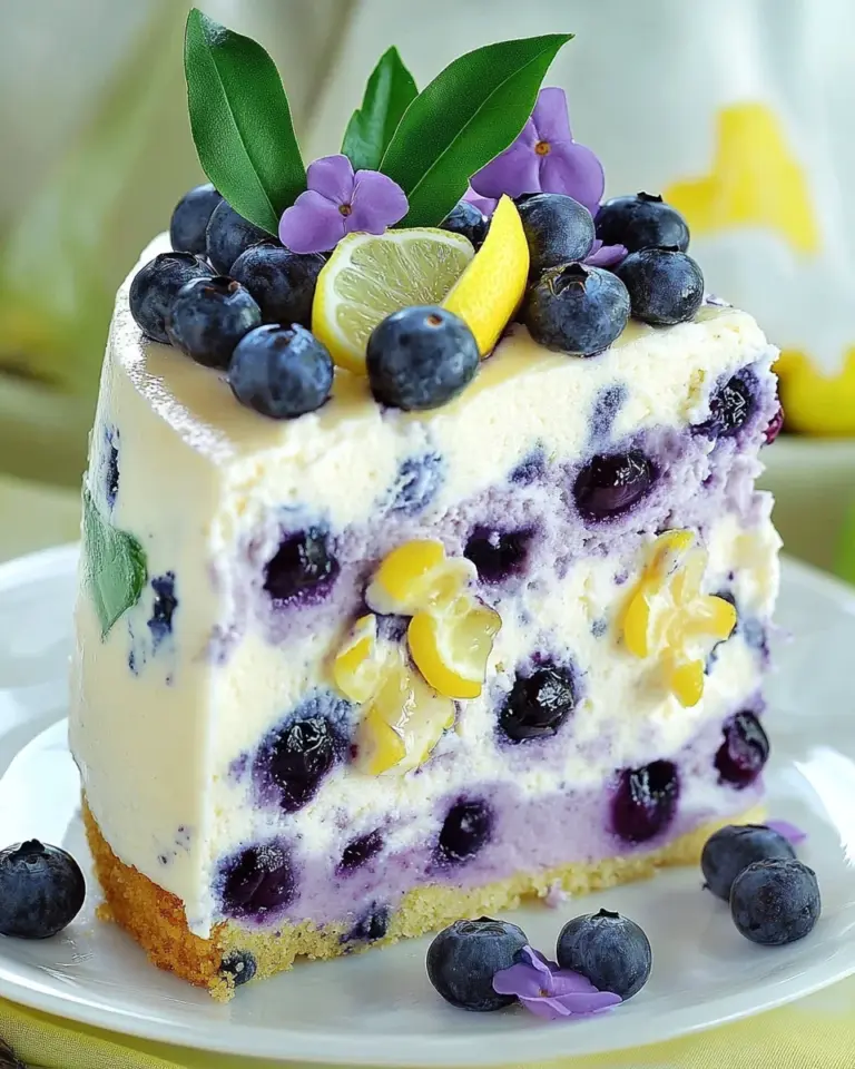 Lemon Blueberry Cheesecake Cake
