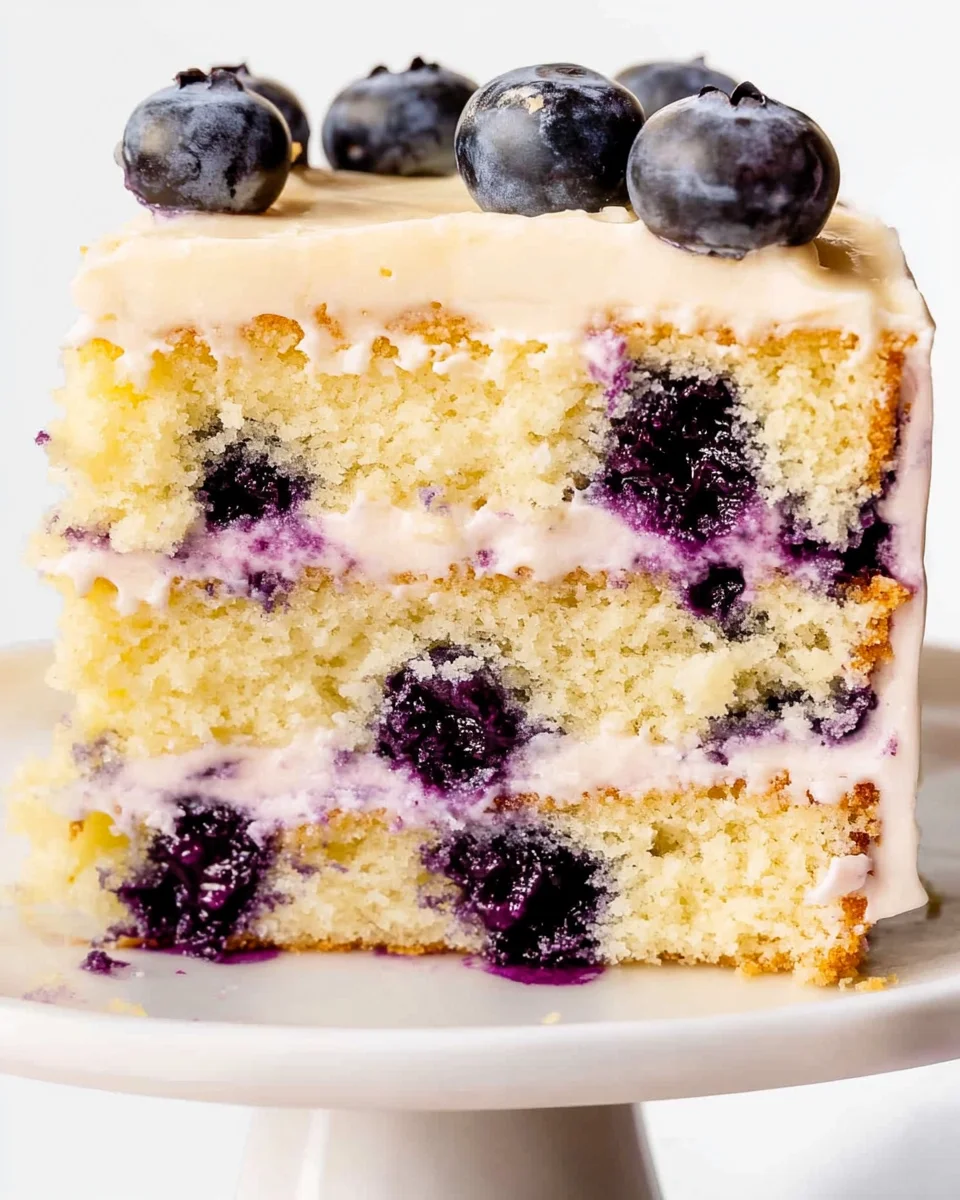 Lemon Blueberry Layer Cake Lemon