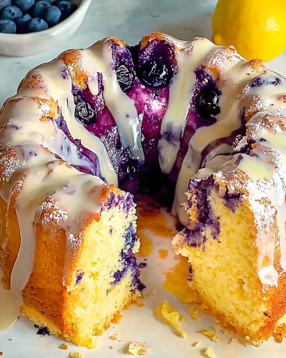 Lemon Blueberry Pound Cake Lemon