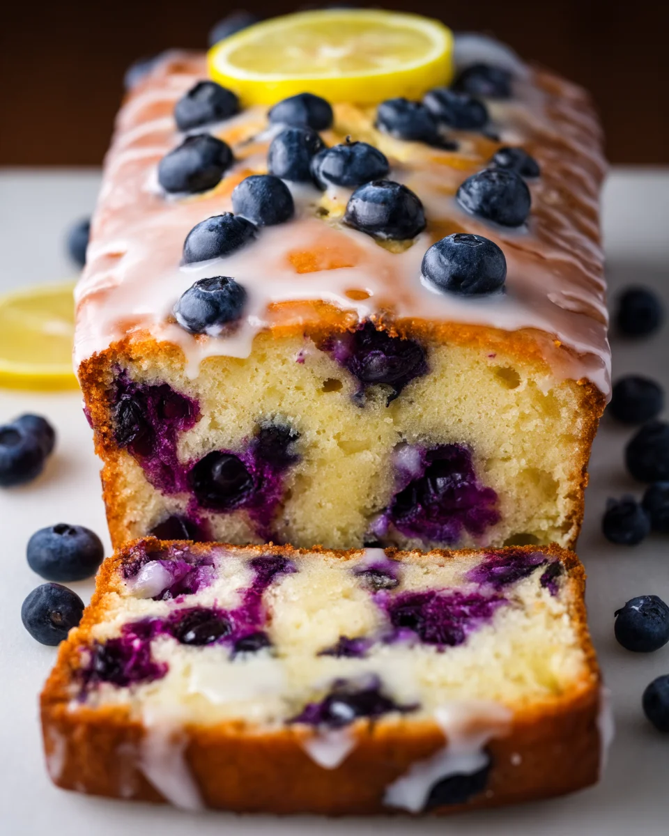 Lemon Blueberry Yogurt Loaf Lemon