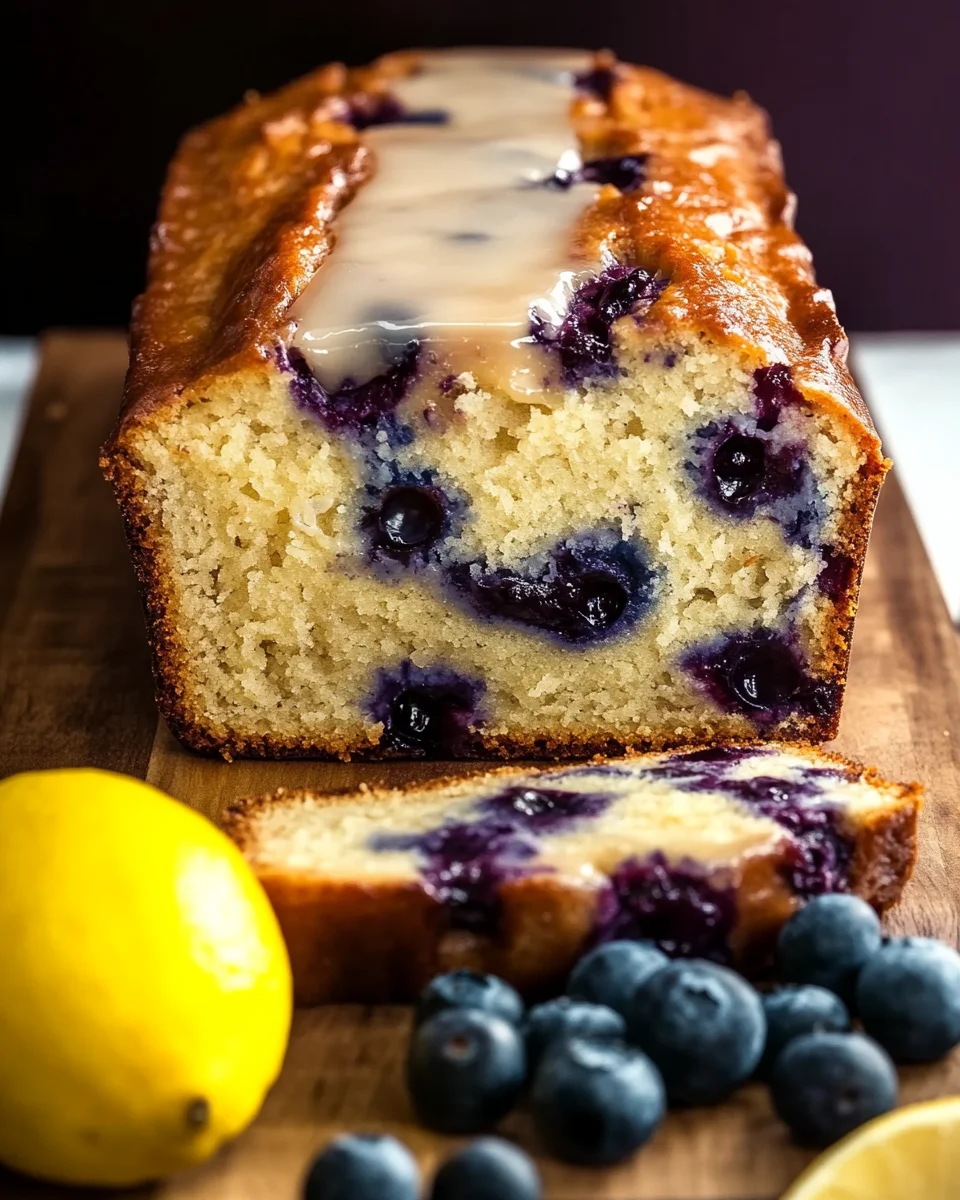 Lemon Blueberry Yogurt Loaf Lemon