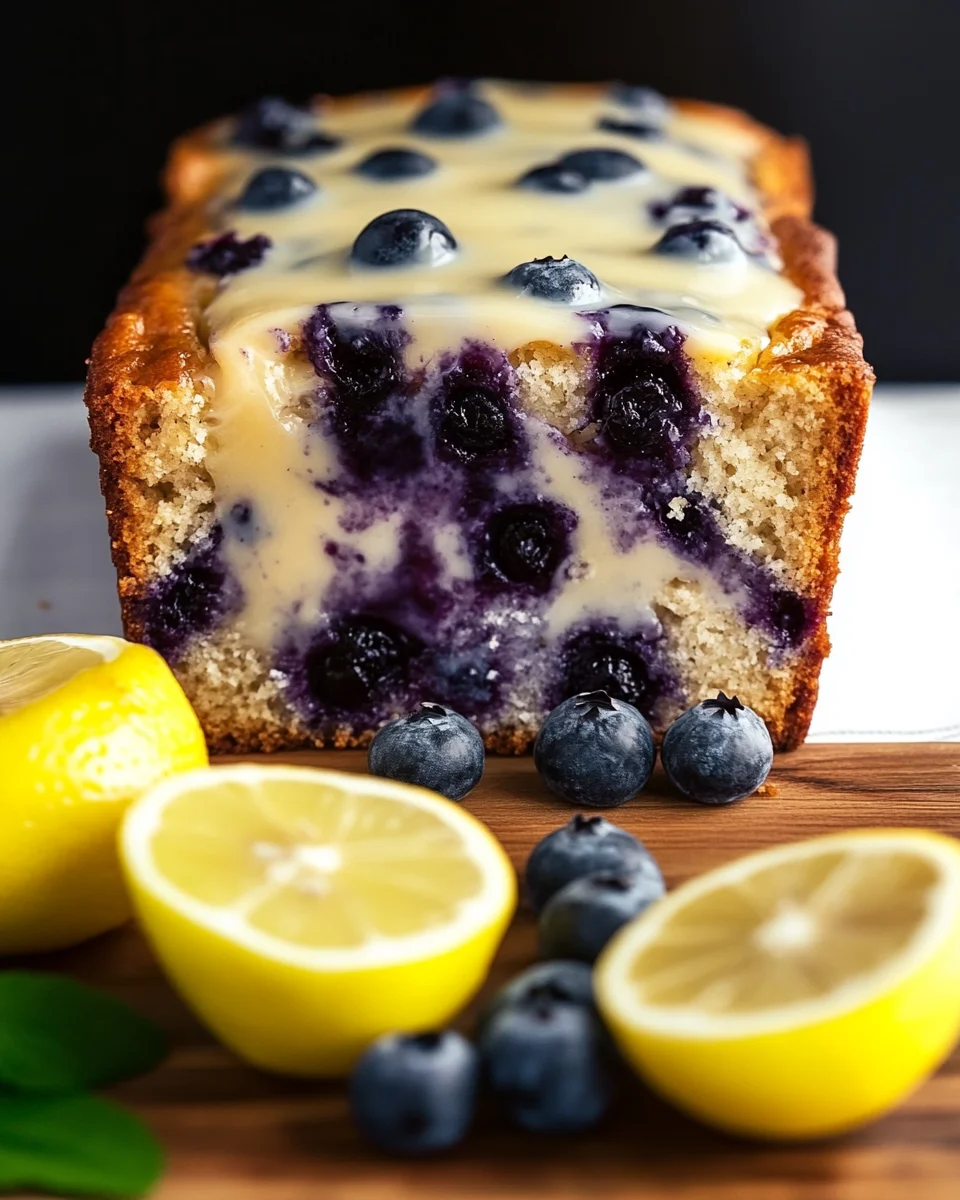 Lemon Blueberry Yogurt Loaf Lemon
