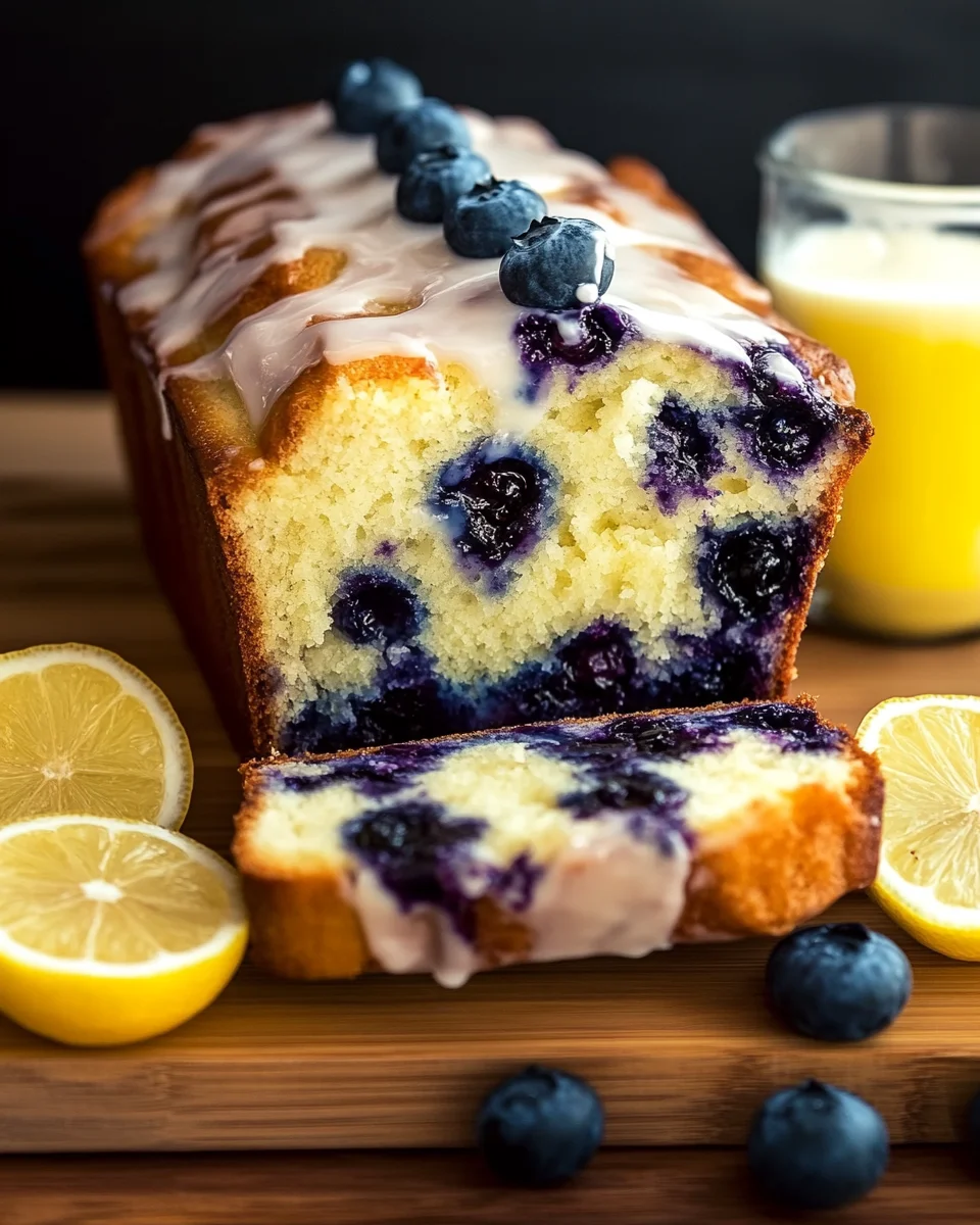 Lemon Blueberry Yogurt Loaf Lemon