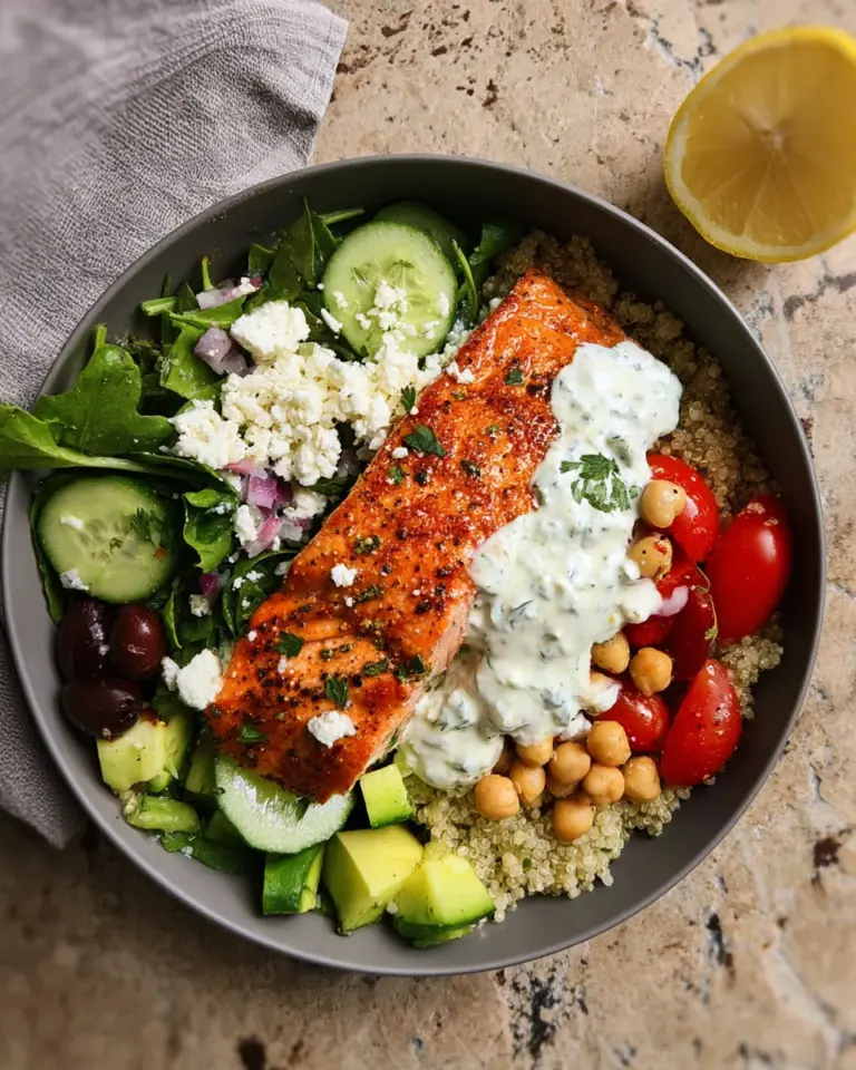 Mediterranean Salmon Bowl