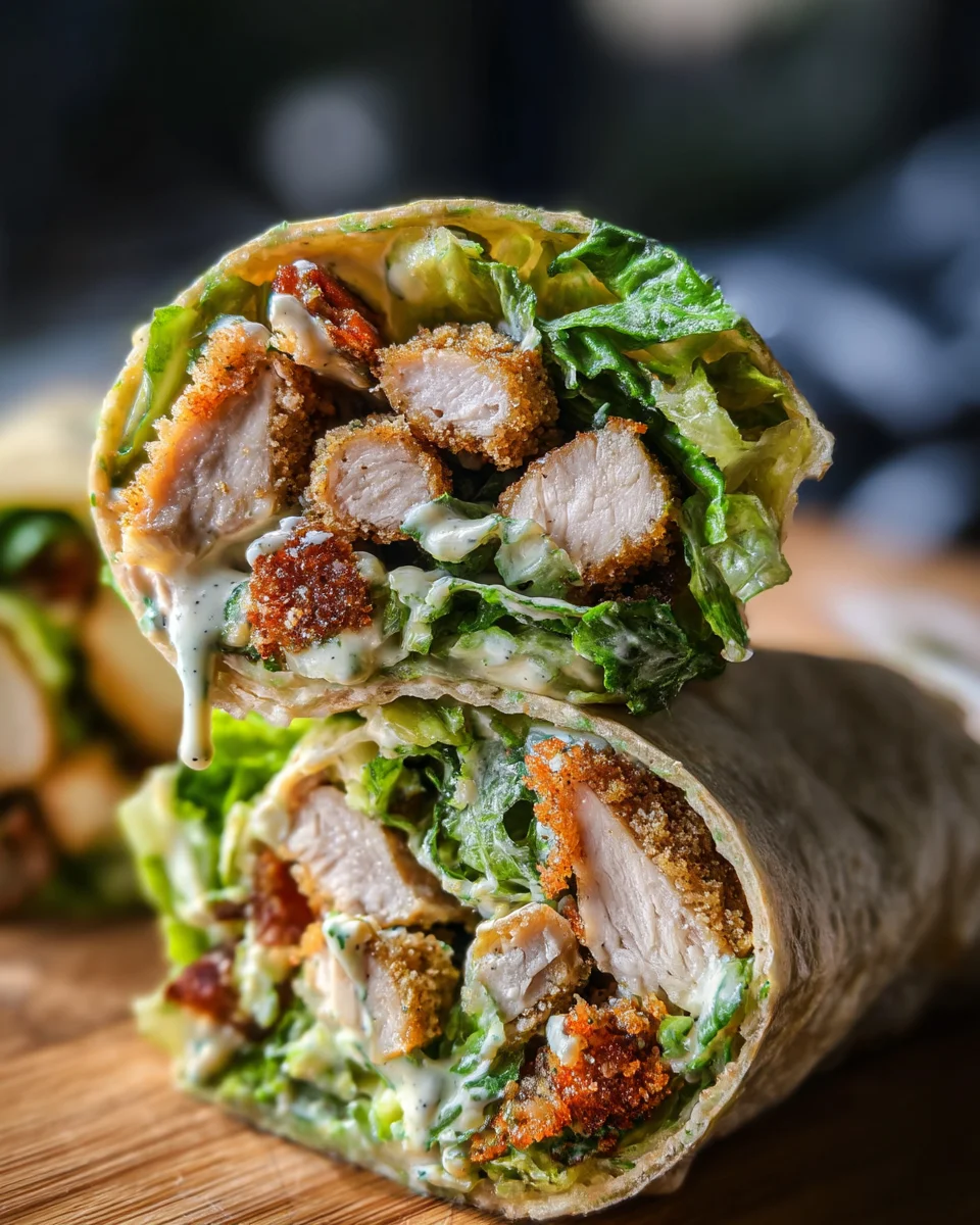 Miso Chicken Caesar Wraps Miso