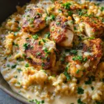 One-Pan Creamy Parmesan Chicken & Rice