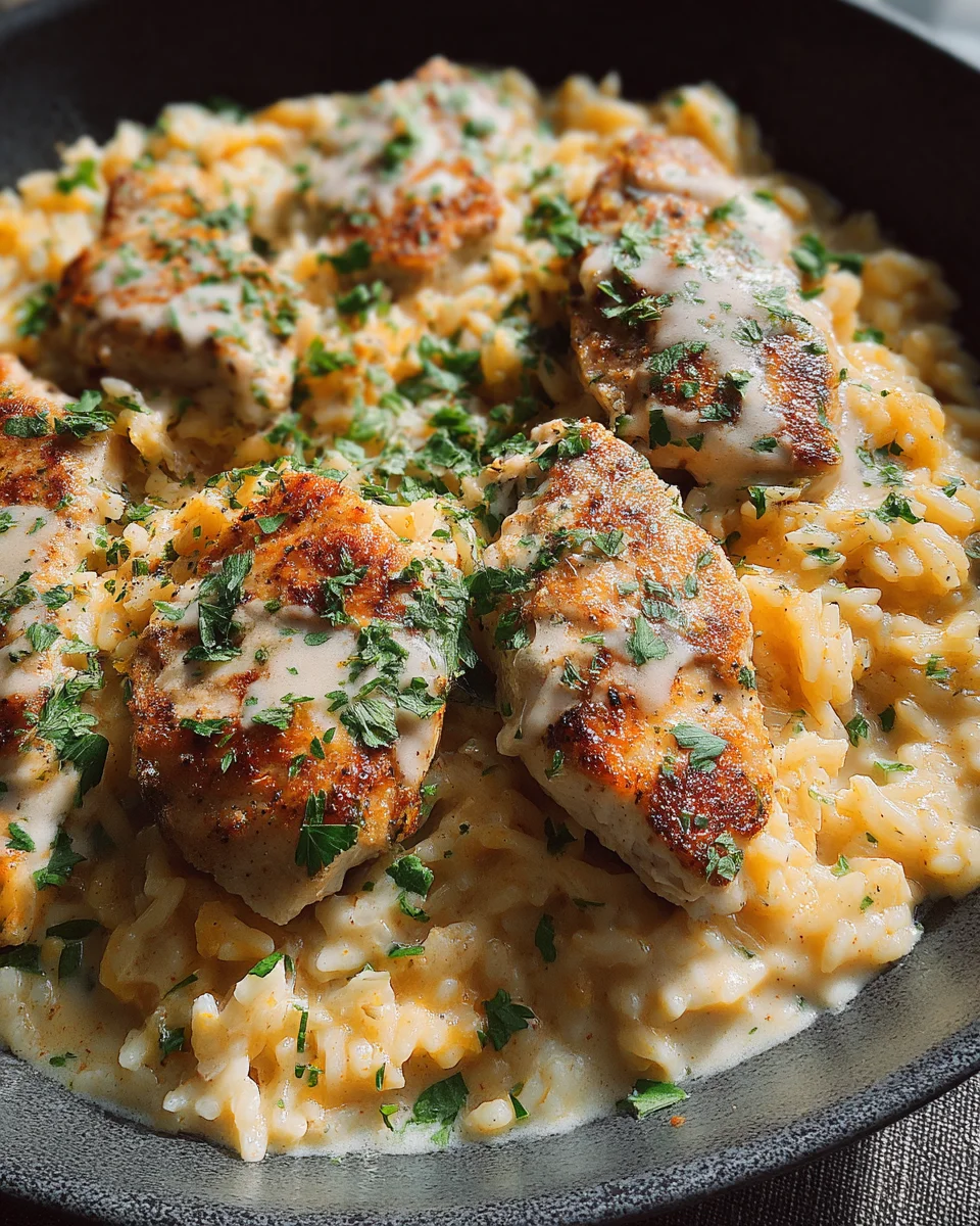 One-Pan Creamy Parmesan Chicken & Rice 21 One-Pan