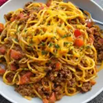 One Pot Taco Spaghetti