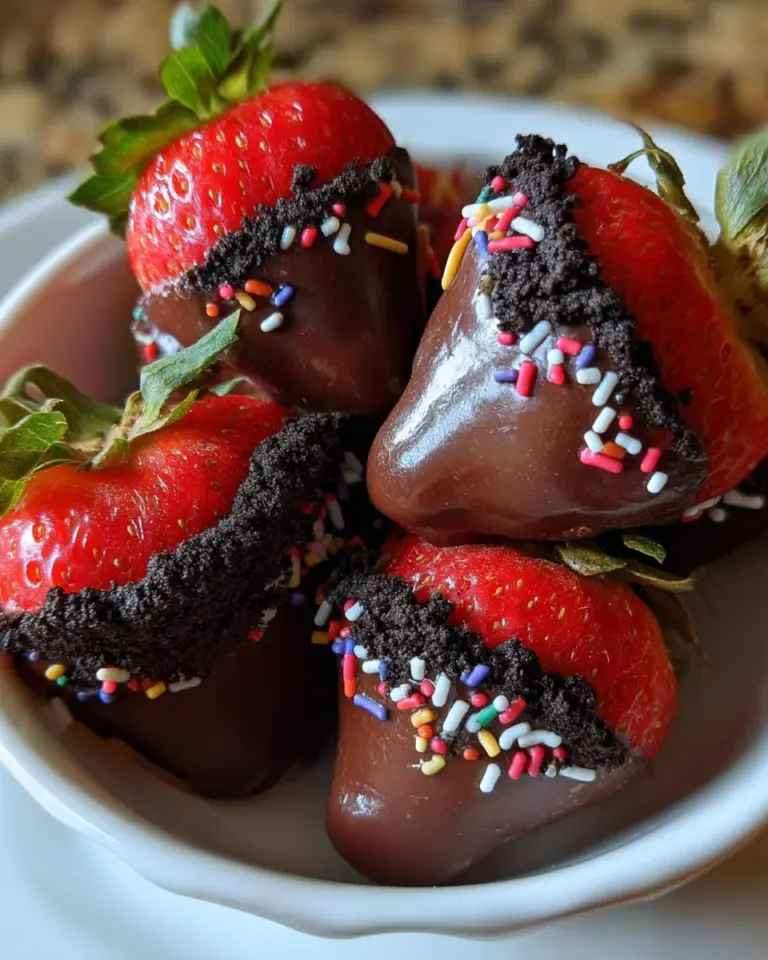 Oreo Truffle-Stuffed Strawberries