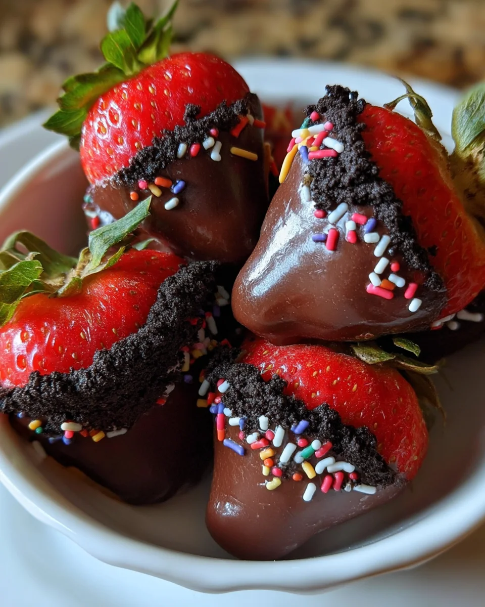 Oreo Truffle-Stuffed Strawberries Oreo Truffle-Stuffed Strawberries
