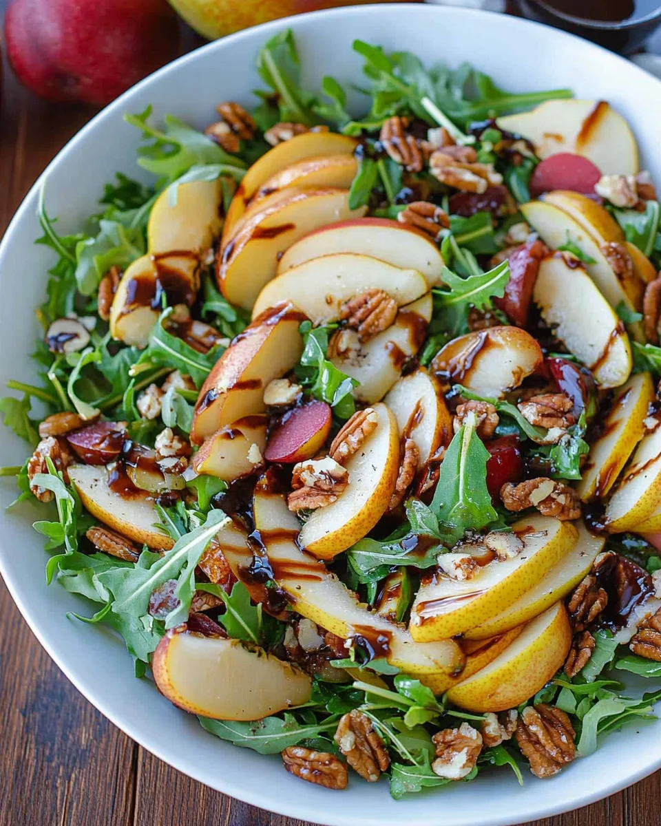 Pear Salad with Balsamic Vinaigrette