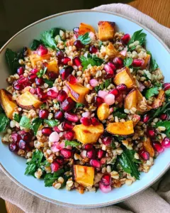 Winter Pomegranate and Grain Salad