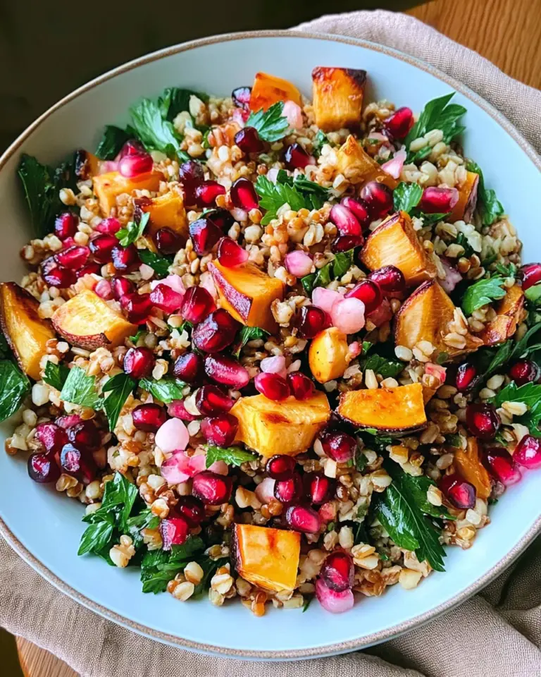 Winter Pomegranate and Grain Salad