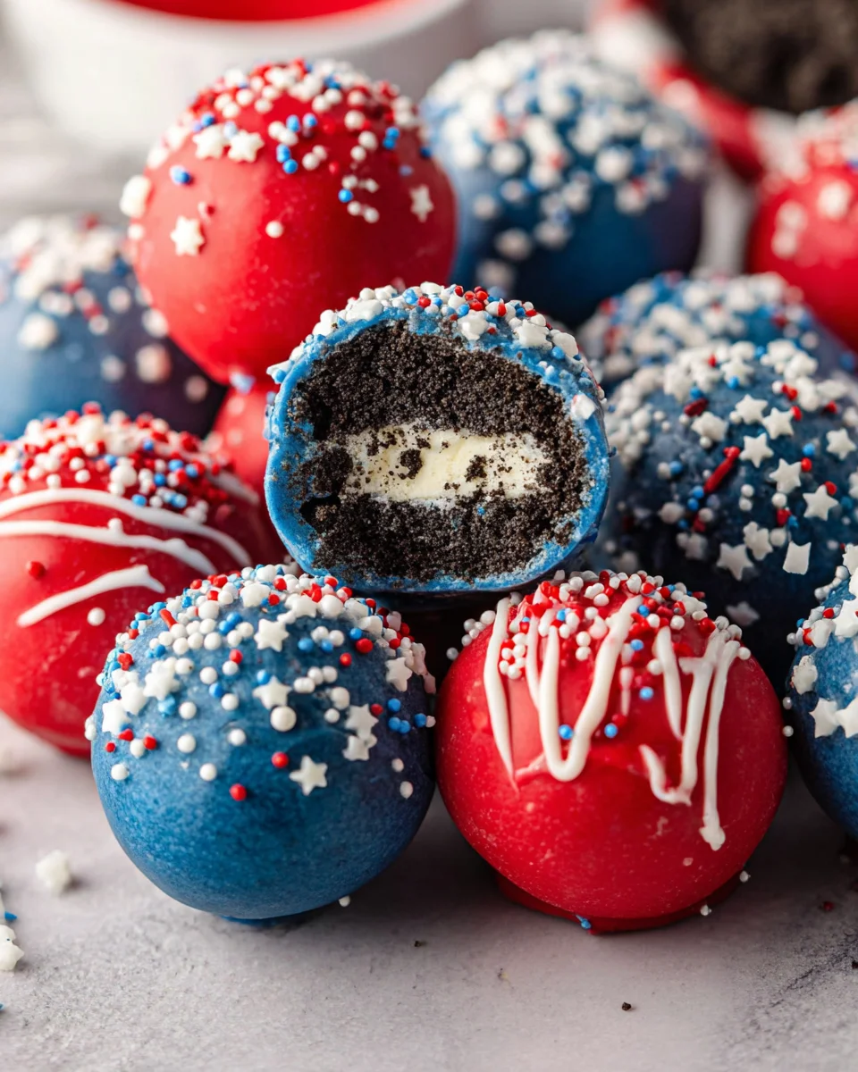 4th Of July Oreo Balls 4th