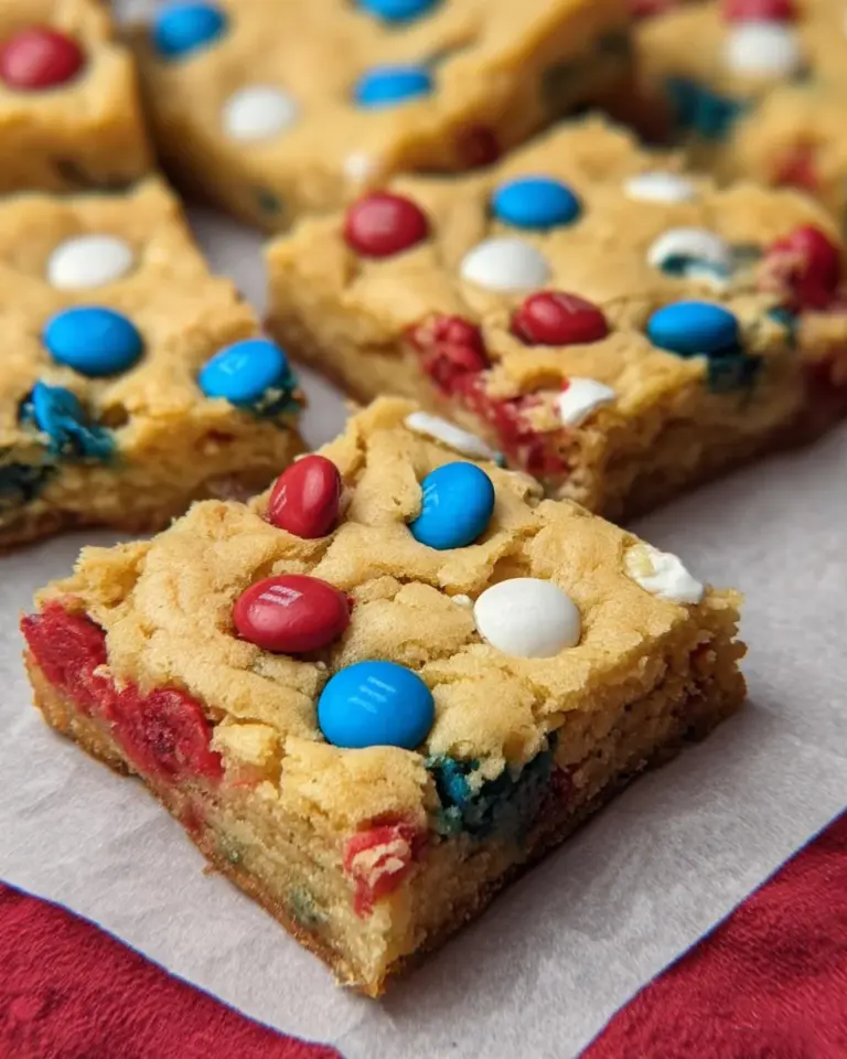 4th of July Cake-Mix Cookie Bars