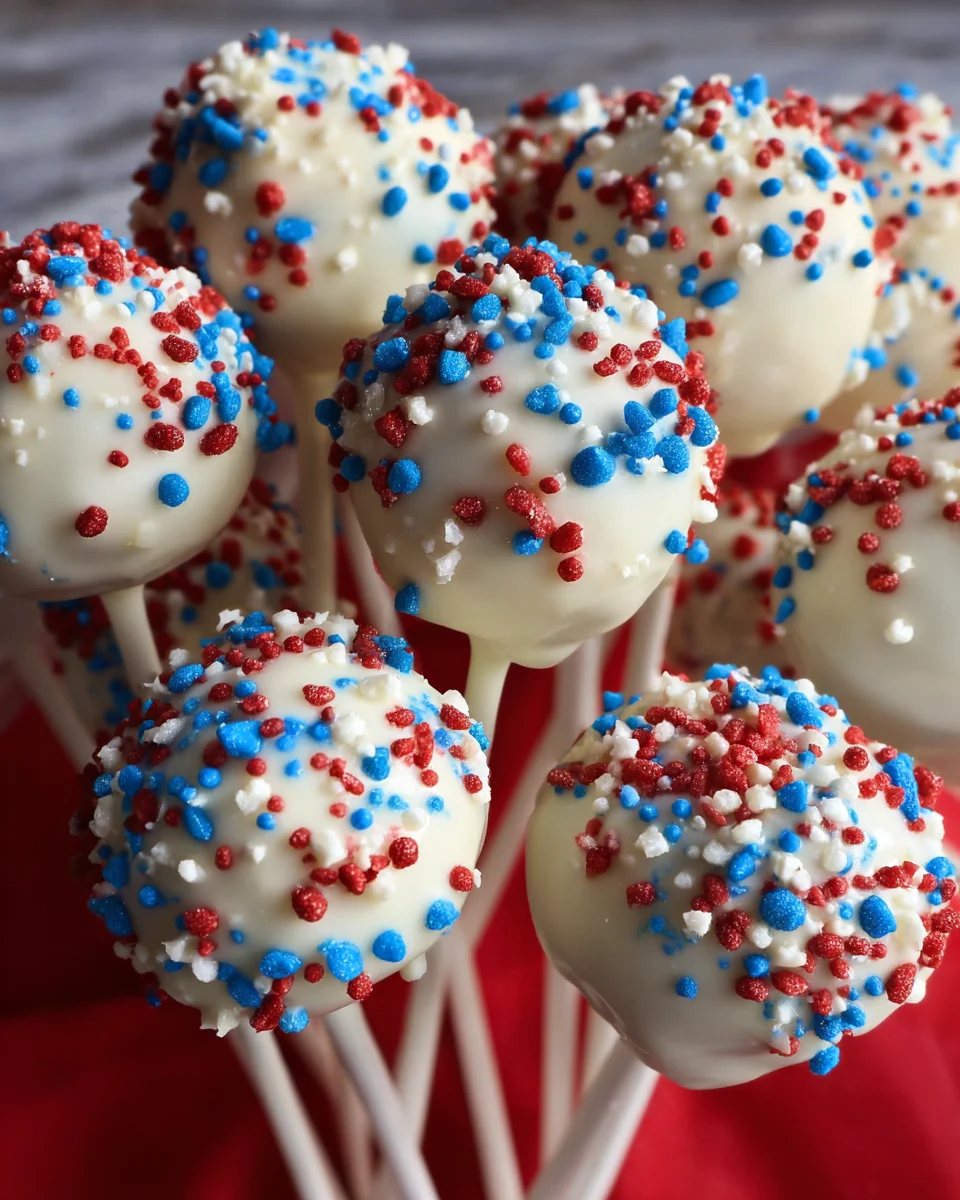 4th of July Cake pops 4th
