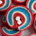 4th of July Marshmallow Pinwheels