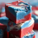 4th of July Tie Dyed Fudge