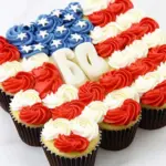 American Flag Cup Cake