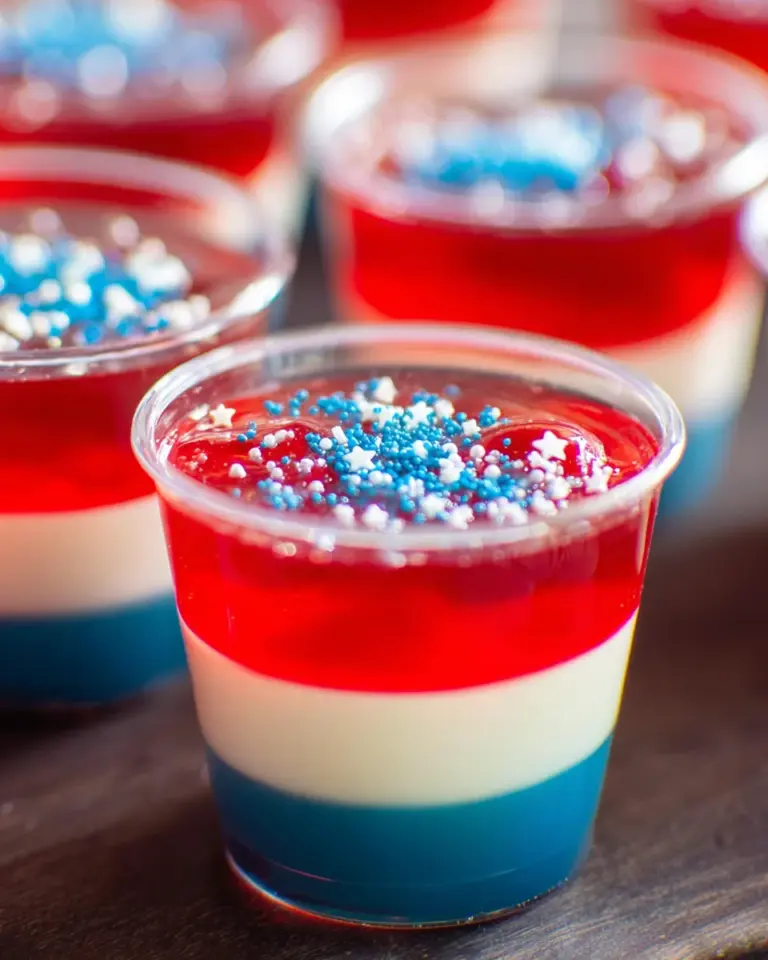 American Flag Jello Shots