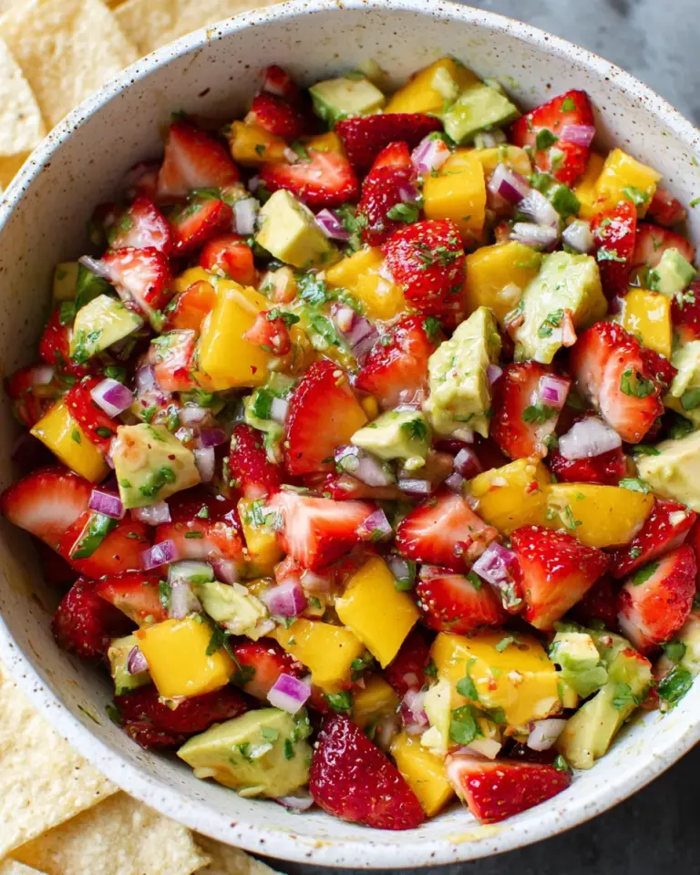 Avocado Strawberry Mango Salsa