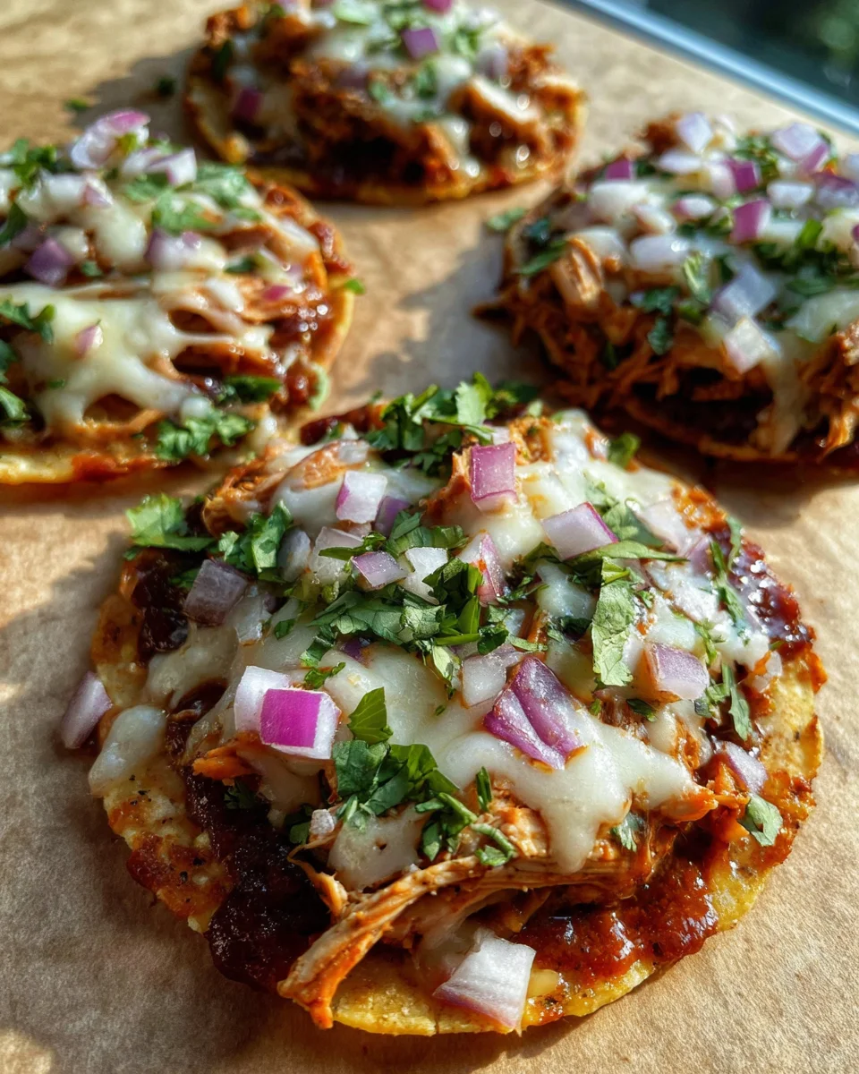 BBQ Chicken Tostadas