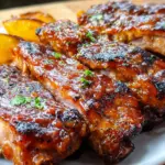 Baby Back Ribs with Balsamic-Peach BBQ Sauce