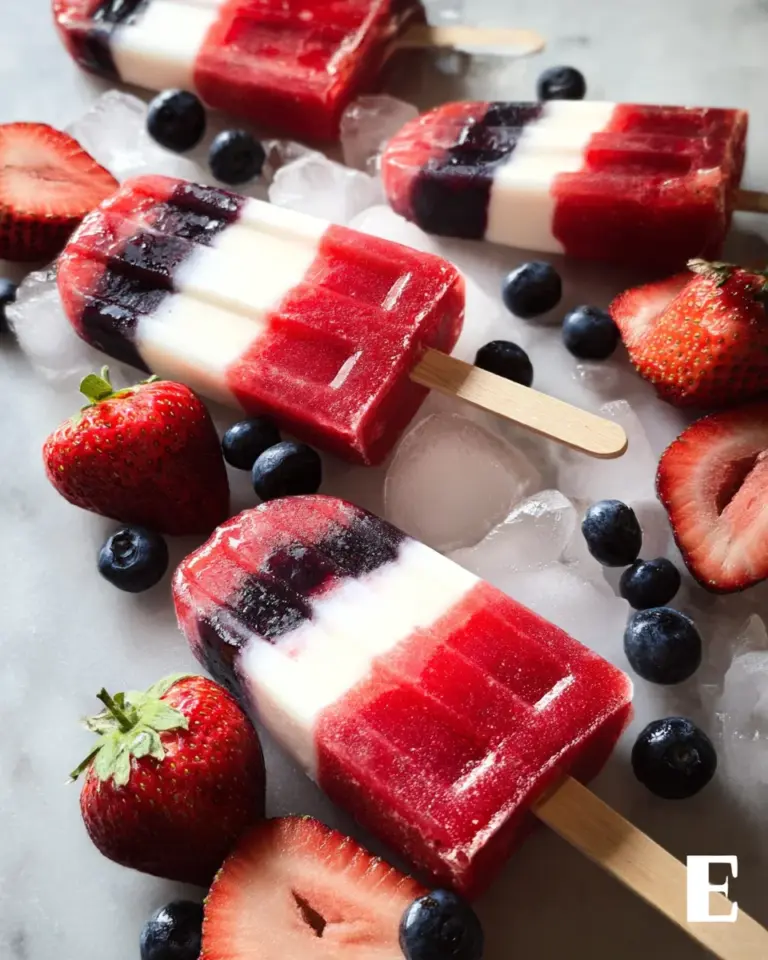 Berry-Coconut Rocket Pops