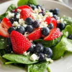 Berry, Feta and Spinach Salad