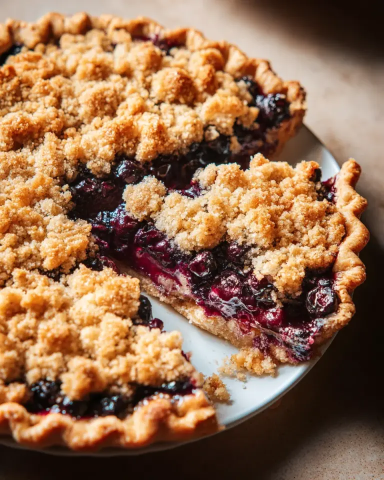 Blueberry Crumble Pie