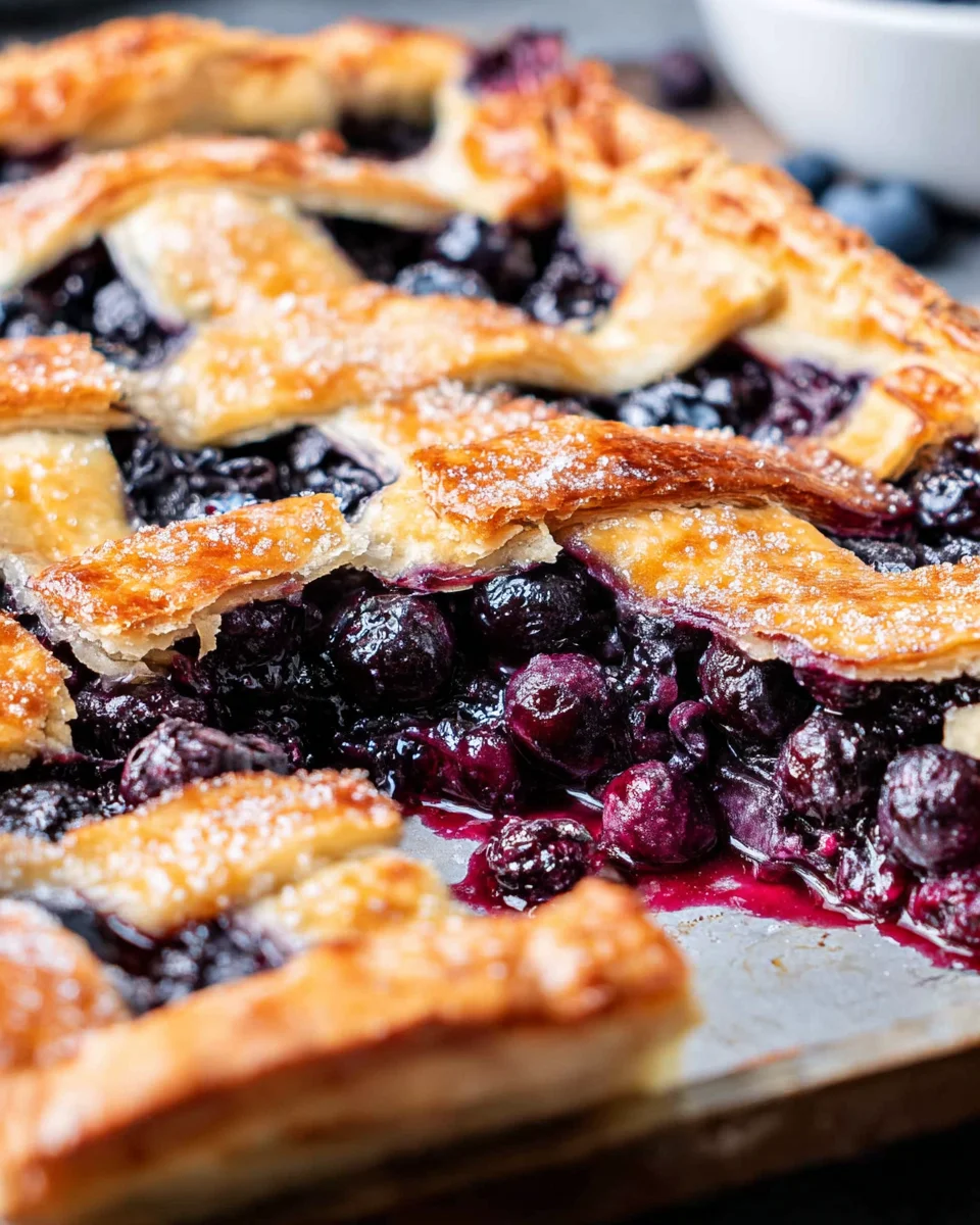 Blueberry Slab Pie Blueberry