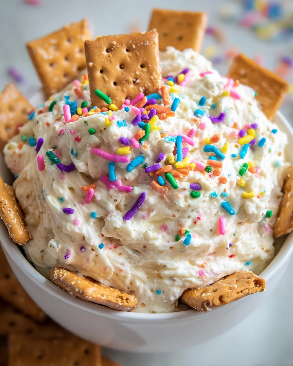 Cake Batter Dip Cake