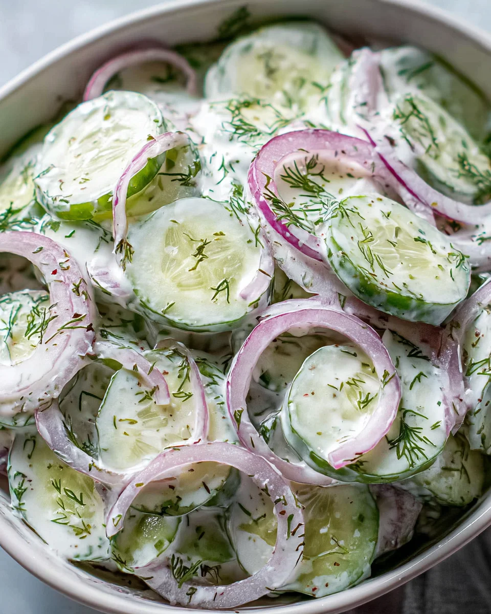 Creamy Cucumber Salad