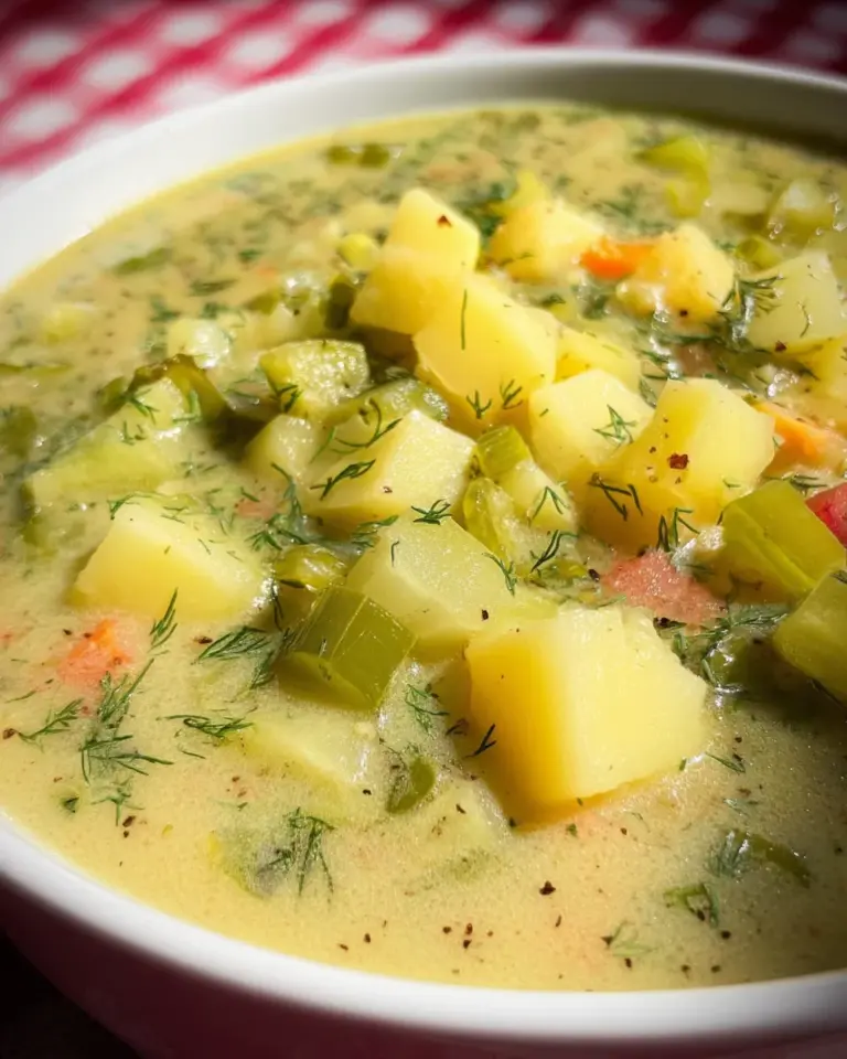 Creamy Dill Pickle Soup