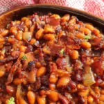 Crockpot Bacon-Bourbon Baked Beans